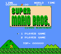 Super Link Bros Title Screen